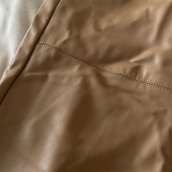 Zara tan leather joggers - Picture 4 of 6